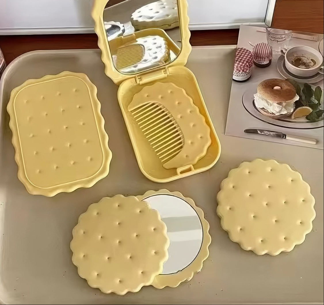 Biscuit Makeup Pocket Mirror