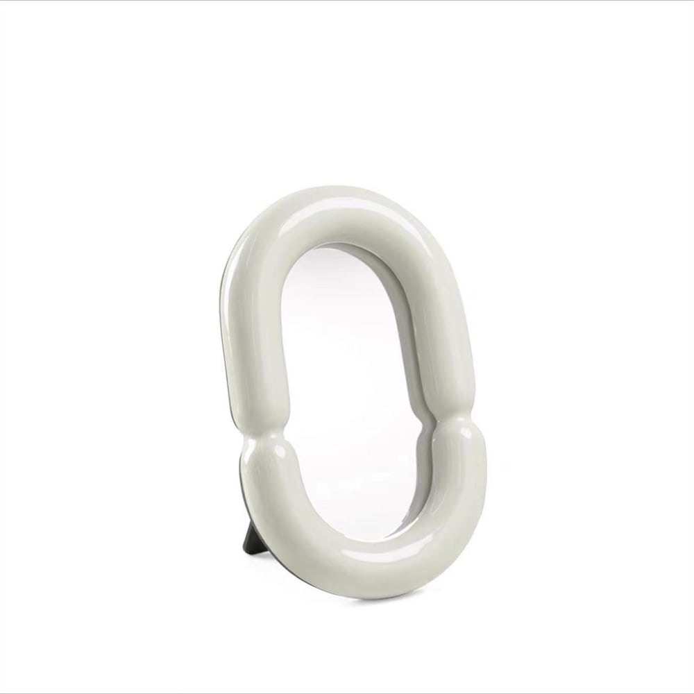 Girl Ceramic Makeup Mirror